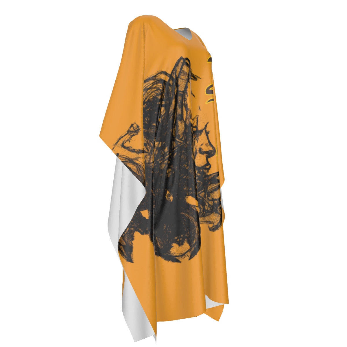 4 Million Years before Egypt faux Silk Caftan Robe