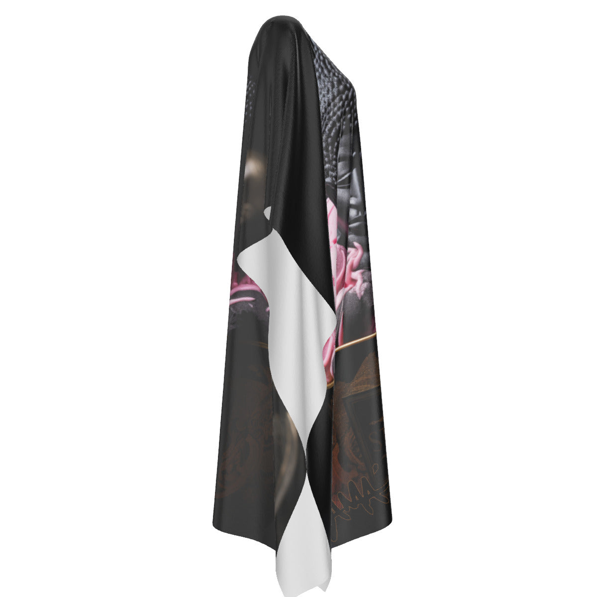 Budha Ice cream, Strawberry Faux silk Caftan