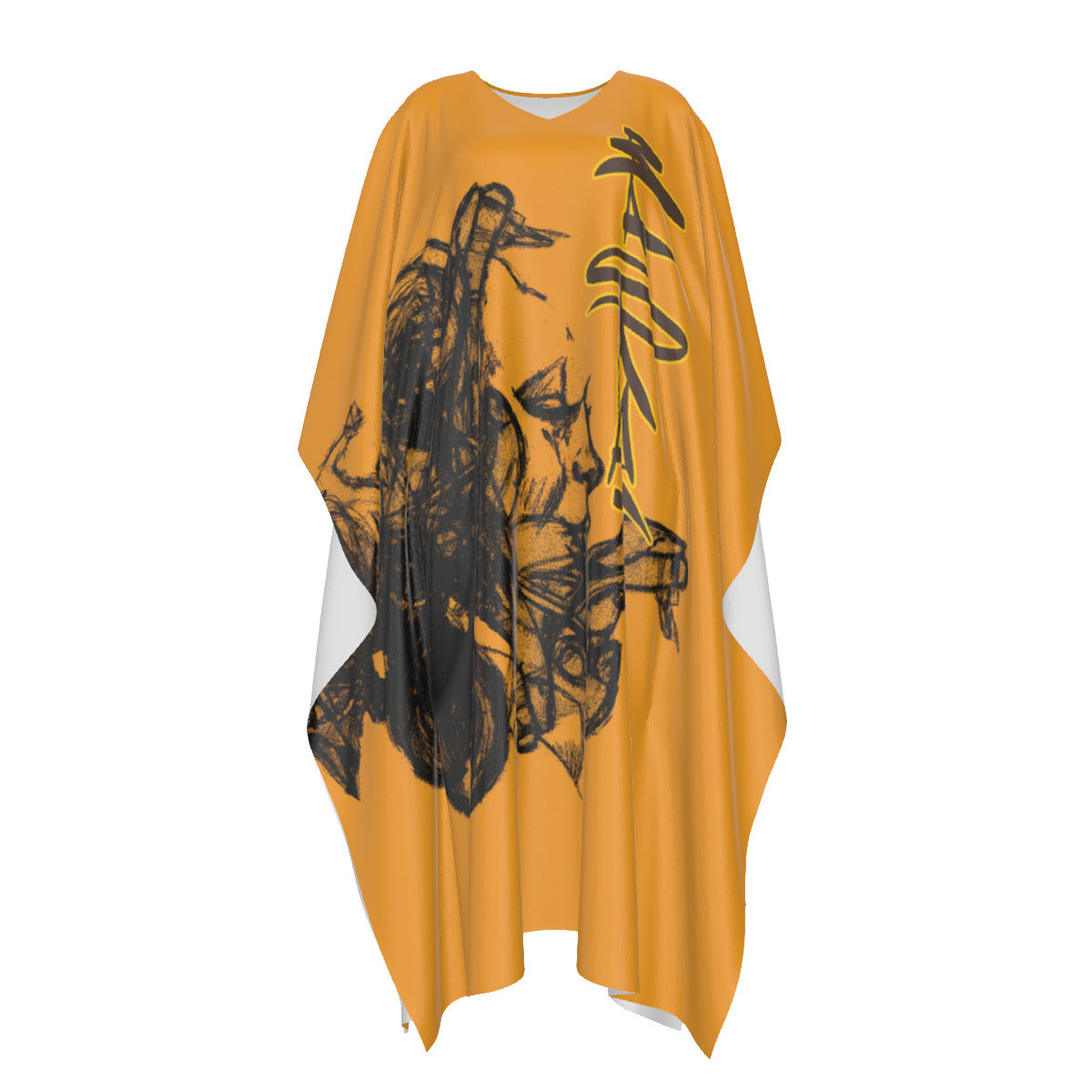 4 Million Years before Egypt faux Silk Caftan Robe