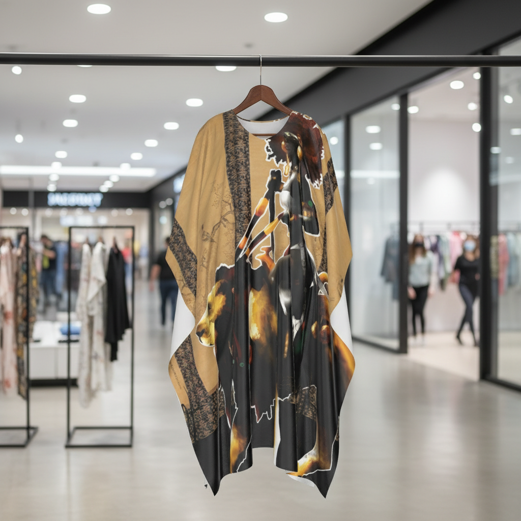 Asada faux Silk Caftan Robe