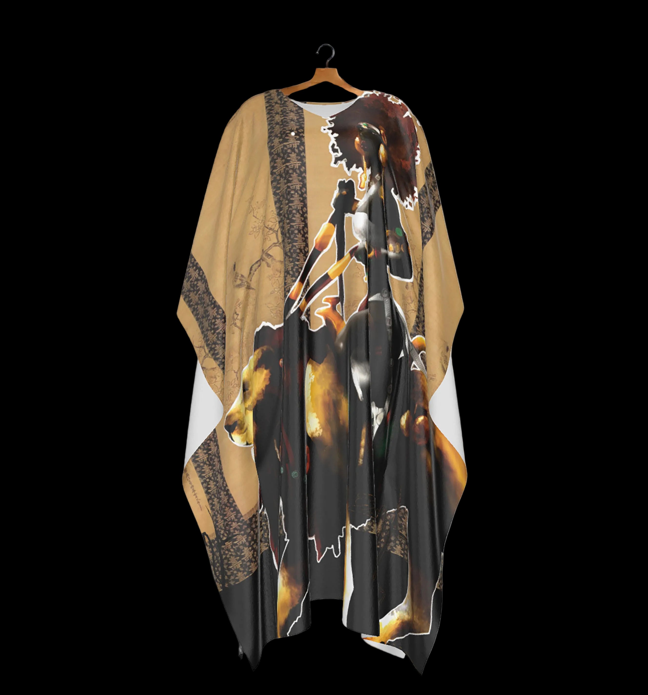 Asada faux Silk Caftan Robe