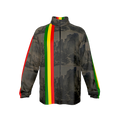 Red, Gold and Green, Mountian Windbreaker Zip-up Jacket
