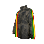 Red, Gold and Green, Mountian Windbreaker Zip-up Jacket