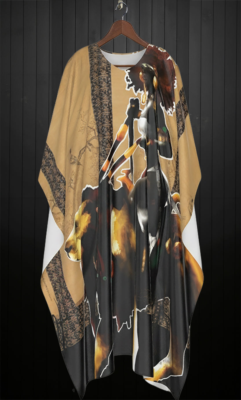 Asada faux Silk Caftan Robe