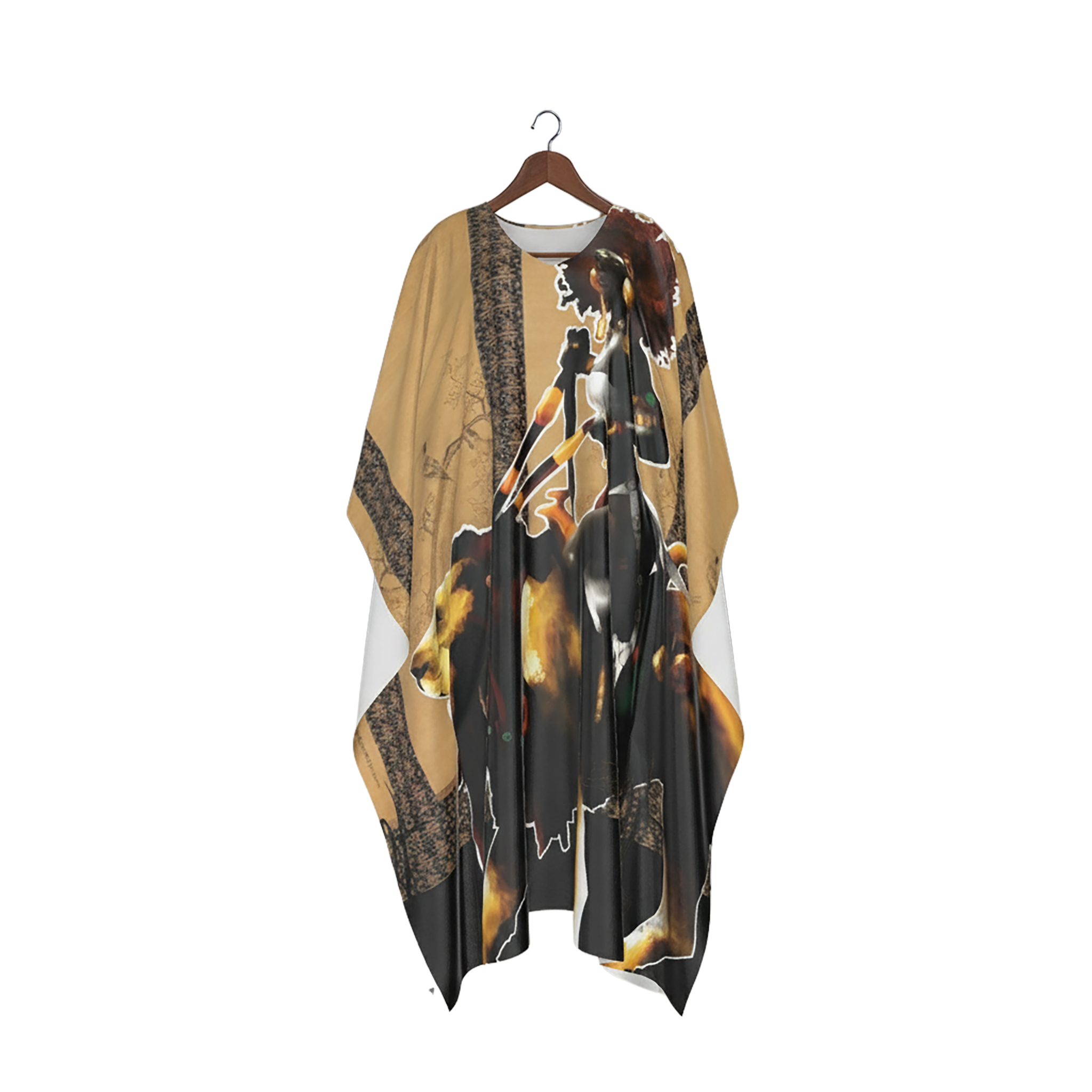 Asada faux Silk Caftan Robe